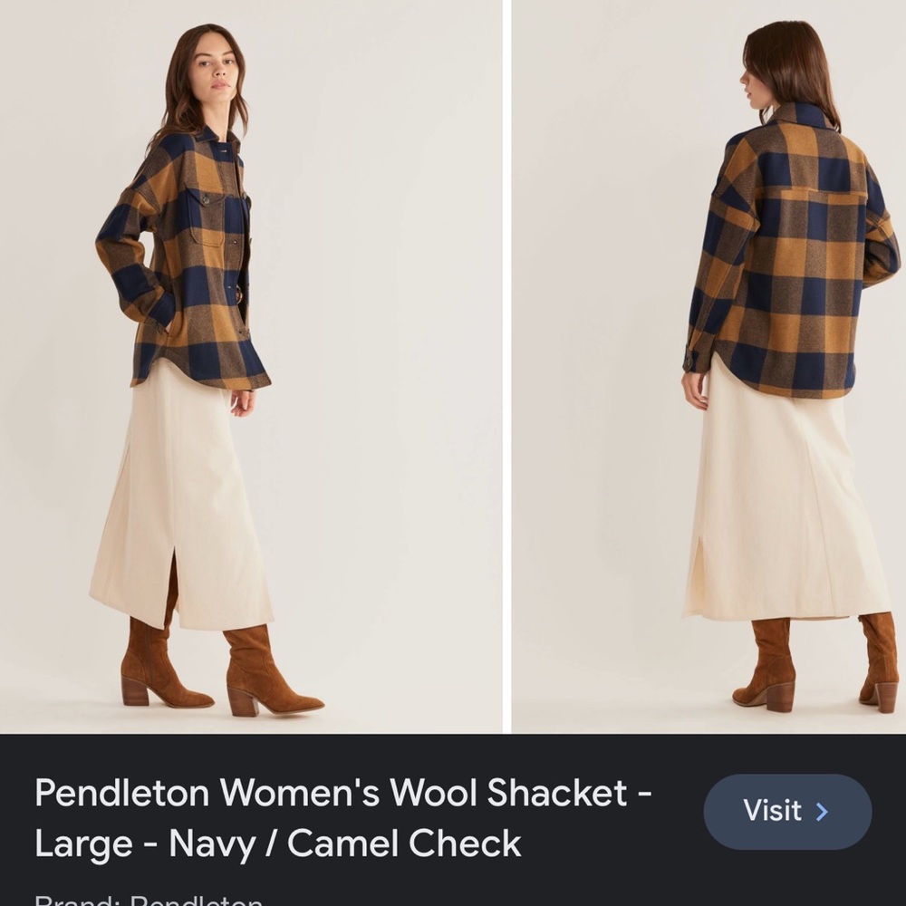 🌴Pendeleton Wool Shirt Jacket Shacket